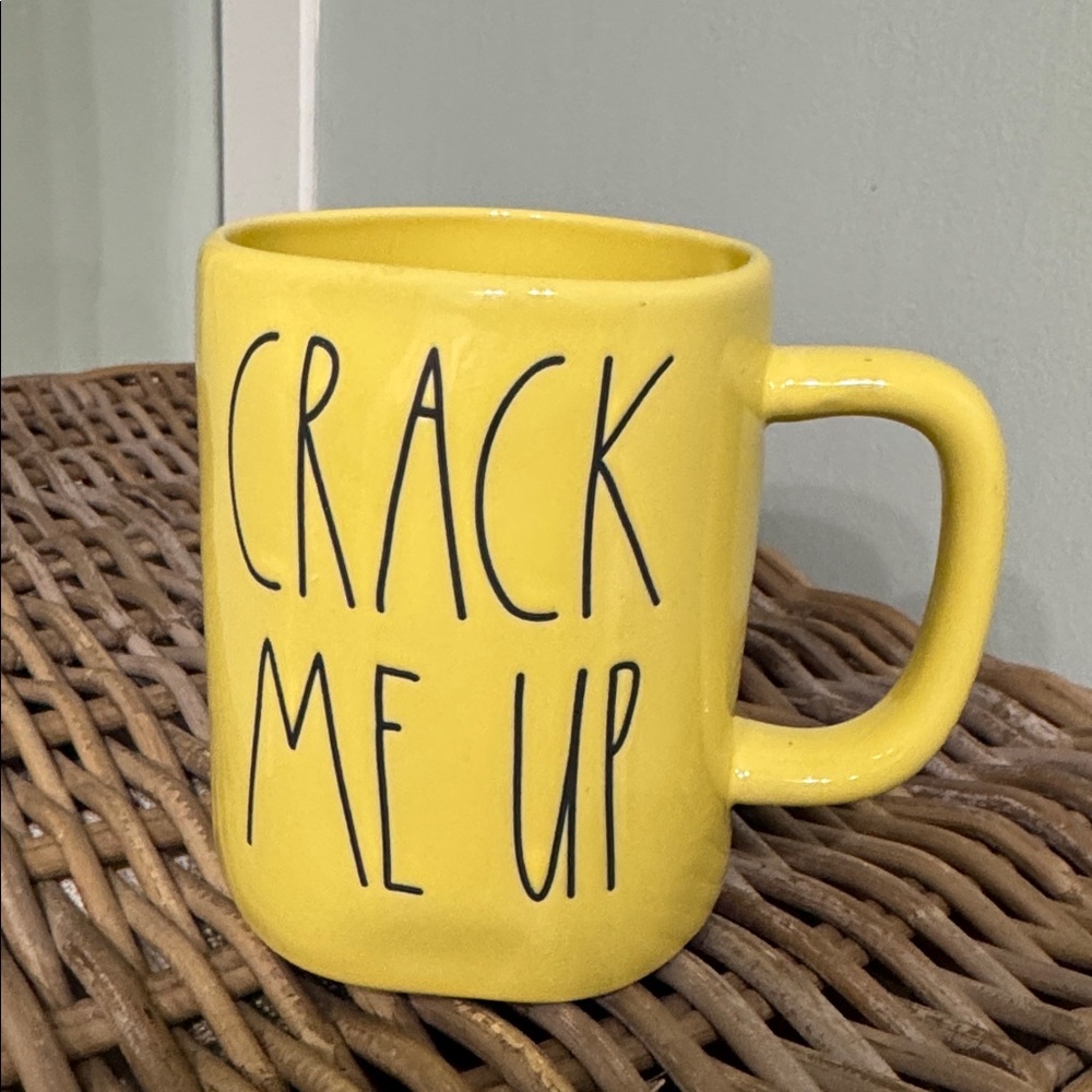 Rae Dunn Mug Cup “Crack Me Up”